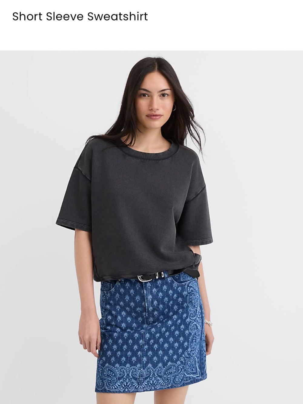 Short Sleeve Sweatshirt L